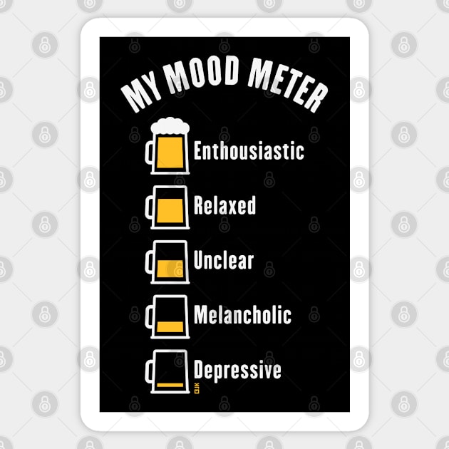 My Mood Meter (Beer Drinker / V1 / NEG) Sticker by MrFaulbaum